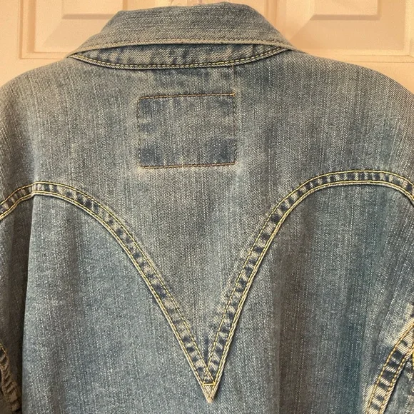 Levis Type 1 Denim Men’s Jacket Size XL, Great condition, Western Yoke & Details - Picture 10 of 16